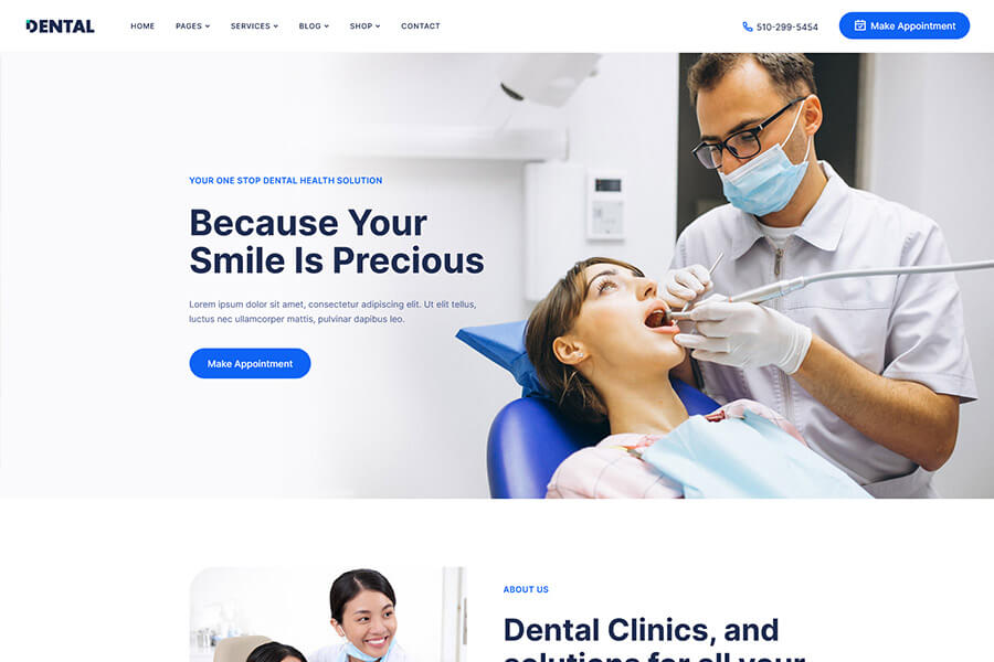 Modern Dental Care Website
